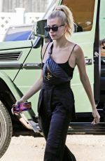 HAILEY BIEBER Arrives at Nine Zero One Salon in West Hollywood 10/15/2019