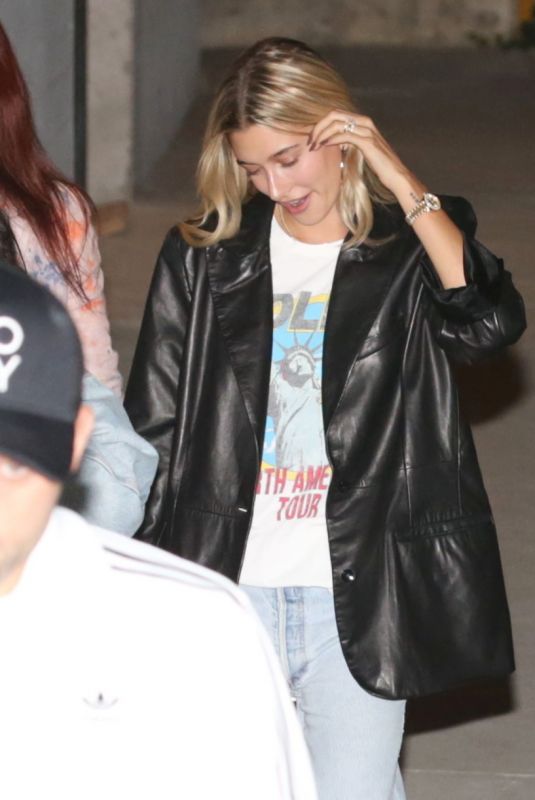 HAILEY BIEBER at Wednesday Night Church Service in Hollywood 10/16/2019