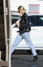 HAILEY BIEBER Heading to a Movie Theater in Westwood 10/02/2019
