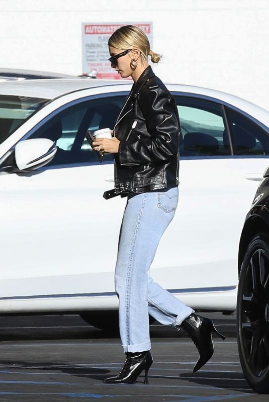 HAILEY BIEBER Heading to a Movie Theater in Westwood 10/02/2019