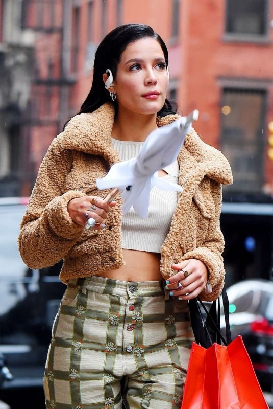 HALSEY on the Set of Beats Pro Headset Commercial in New York 10/09/2019