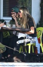 HEIDI KLUM and Tom Kaulitz Out for Lunch in West Hollywood 10/13/2019