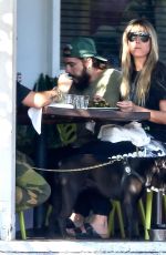 HEIDI KLUM and Tom Kaulitz Out for Lunch in West Hollywood 10/13/2019