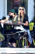 HEIDI KLUM and Tom Kaulitz Out for Lunch in West Hollywood 10/13/2019