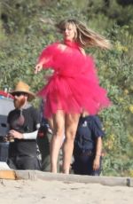 HEIDI KLUM at a Photoshoot on the Beach in Malibu 10/23/2019
