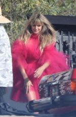 HEIDI KLUM at a Photoshoot on the Beach in Malibu 10/23/2019