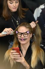 HEIDI KLUM Costume Unfold on Amazon Display Window Live Begins in New York 10/31/2019