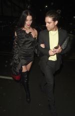 HELEN FLANAGAN Leaves Molly Mae Beauty Works Launch Party in Manchester 10/03/2019