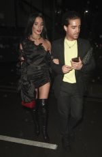 HELEN FLANAGAN Leaves Molly Mae Beauty Works Launch Party in Manchester 10/03/2019