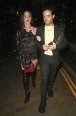 HELEN FLANAGAN Leaves Molly Mae Beauty Works Launch Party in Manchester 10/03/2019