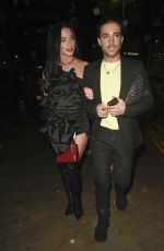 HELEN FLANAGAN Leaves Molly Mae Beauty Works Launch Party in Manchester 10/03/2019