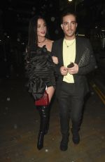 HELEN FLANAGAN Leaves Molly Mae Beauty Works Launch Party in Manchester 10/03/2019