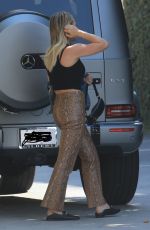 HILARY DUFF at a Gas Station in Beverly Hills 10/13/2019