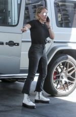 HILARY DUFF at a Gas Station in West Hollywood 10/21/2019