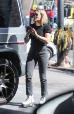 HILARY DUFF at a Gas Station in West Hollywood 10/21/2019
