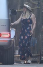 HILARY DUFF Out for a Late Lunch in Studio City 10/21/2019