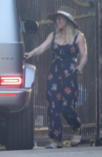 HILARY DUFF Out for a Late Lunch in Studio City 10/21/2019