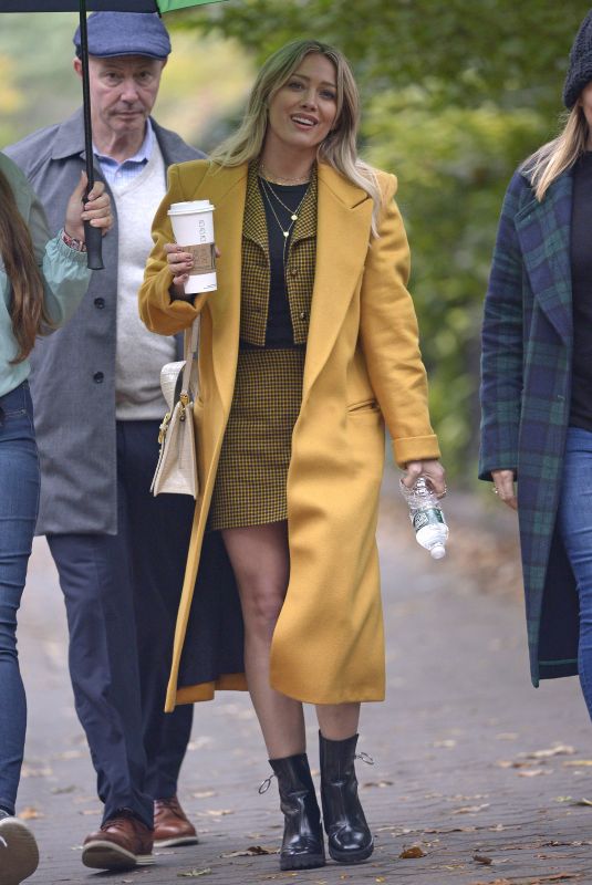 HILARY DUFF Out for Coffee in New York 10/29/2019