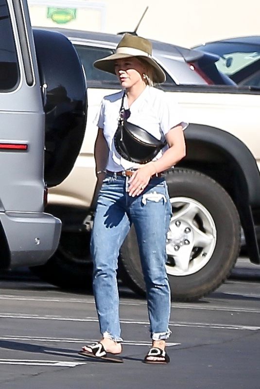 HILARY DUFF Out Shopping in Studio City 10/12/2019