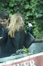 HOLLIDAY GRAINGER on teh Set of Strike in London 09/25/2019