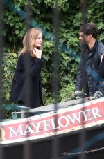 HOLLIDAY GRAINGER on teh Set of Strike in London 09/25/2019