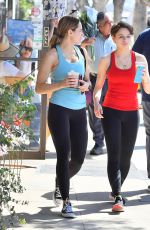 HUNTER HALEY and JOEY KING in Tights Leaves a Gym in Studio City 10/14/2019