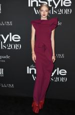 HUNTER SCHAFER at 2019 Instyle Awards in Los Angeles 10/21/2019