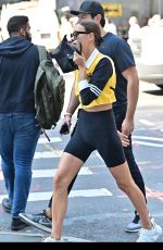 IRINA SHAYK Out and About in New York 10/02/2019