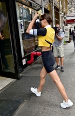 IRINA SHAYK Out and About in New York 10/02/2019