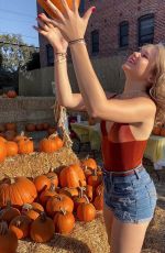 ISABELLA ACRES at a Pumpkin Patch - Instagram Photos 10/30/2019