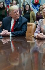 IVANKA TRUMP at US President Donald Trump Meets Nasa Astronauts in Washington D.C. 10/18/2019
