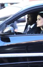 JAMIE ALEXANDER on the Set of Blindspot in New York 10/21/2019