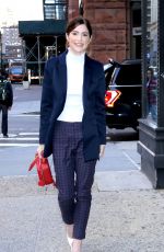 JANET MONTGOMERY Arrives at Aol Build in New York 10/23/2019