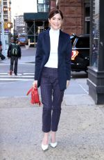 JANET MONTGOMERY Arrives at Aol Build in New York 10/23/2019