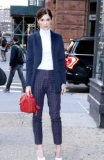 JANET MONTGOMERY Arrives at Aol Build in New York 10/23/2019