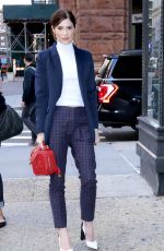 JANET MONTGOMERY Arrives at Aol Build in New York 10/23/2019