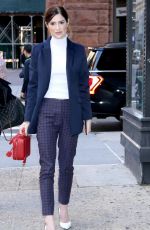 JANET MONTGOMERY Arrives at Aol Build in New York 10/23/2019