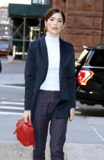 JANET MONTGOMERY Arrives at Aol Build in New York 10/23/2019