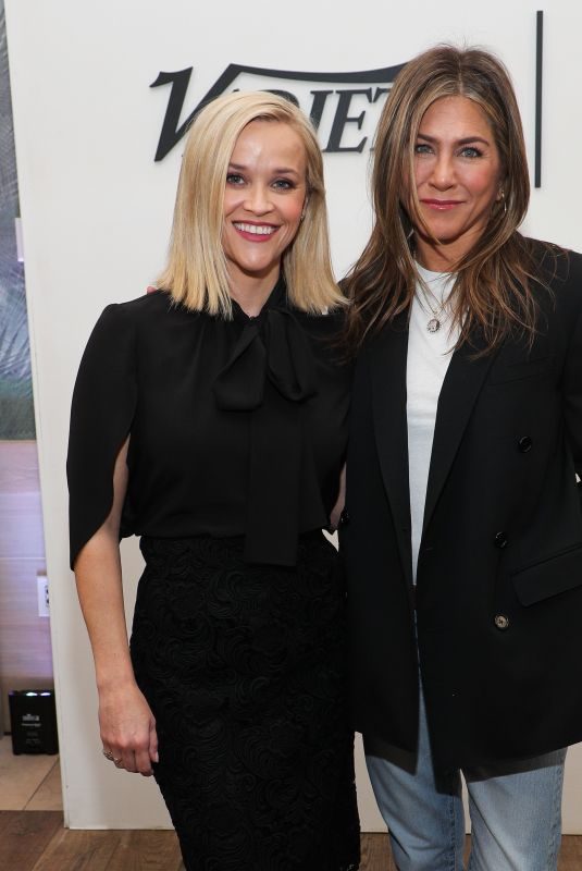 JENNIFER ANISTON and REESE WITHERSPOON at Variety x Apple TV+ Collaborations in Los Angeles 10/25/2019