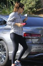 JENNIFER GARNER at a Gym in Pacific Palisades 10/12/2019