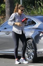 JENNIFER GARNER at a Gym in Pacific Palisades 10/12/2019