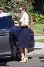 JENNIFER GARNER Leaves Church in Pacific Palisades 10/06/2019