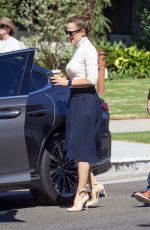 JENNIFER GARNER Leaves Church in Pacific Palisades 10/06/2019