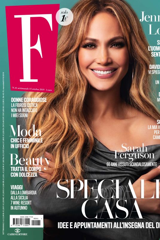 JENNIFER LOPEZ in F Magazine, October 2019