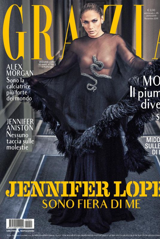 JENNIFER LOPEZ in Grazia Magazine, Italy October 2019