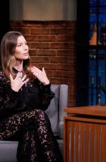 JESSICA BIEL at Late Night with Seth Meyers in New York 10/23/2019
