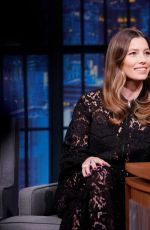 JESSICA BIEL at Late Night with Seth Meyers in New York 10/23/2019