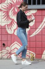 JESSICA BIEL in Ripped Denim Out in Los Angeles 10/16/2019