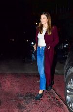 JESSICA BIEL Out for Dinner in New York 10/23/2019