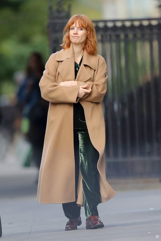 JESSICA CHASTAIN Out and About in New York 10/13/2019
